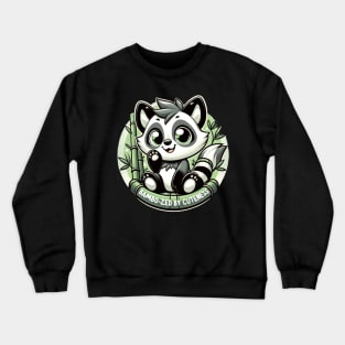 Bamboozled by Cuteness - Adorable Panda Design Crewneck Sweatshirt